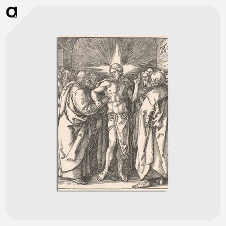 アートポストカード-Unbelieving thomas - アルブレヒト デューラー Postcard.