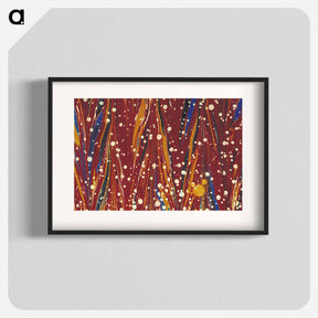 アートポスター-Abstract Red Background
 - 大英図書館 Poster.
