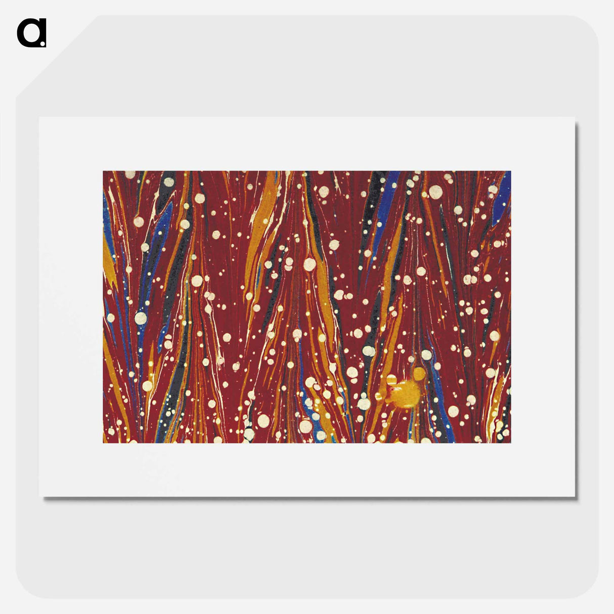 アートポスター-Abstract Red Background
 - 大英図書館 Poster.