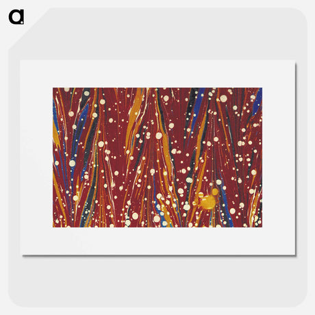 アートポスター-Abstract Red Background
 - 大英図書館 Poster.