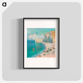 アートポスター-The Beach and the Falaise d'Amont - クロード モネ Poster.