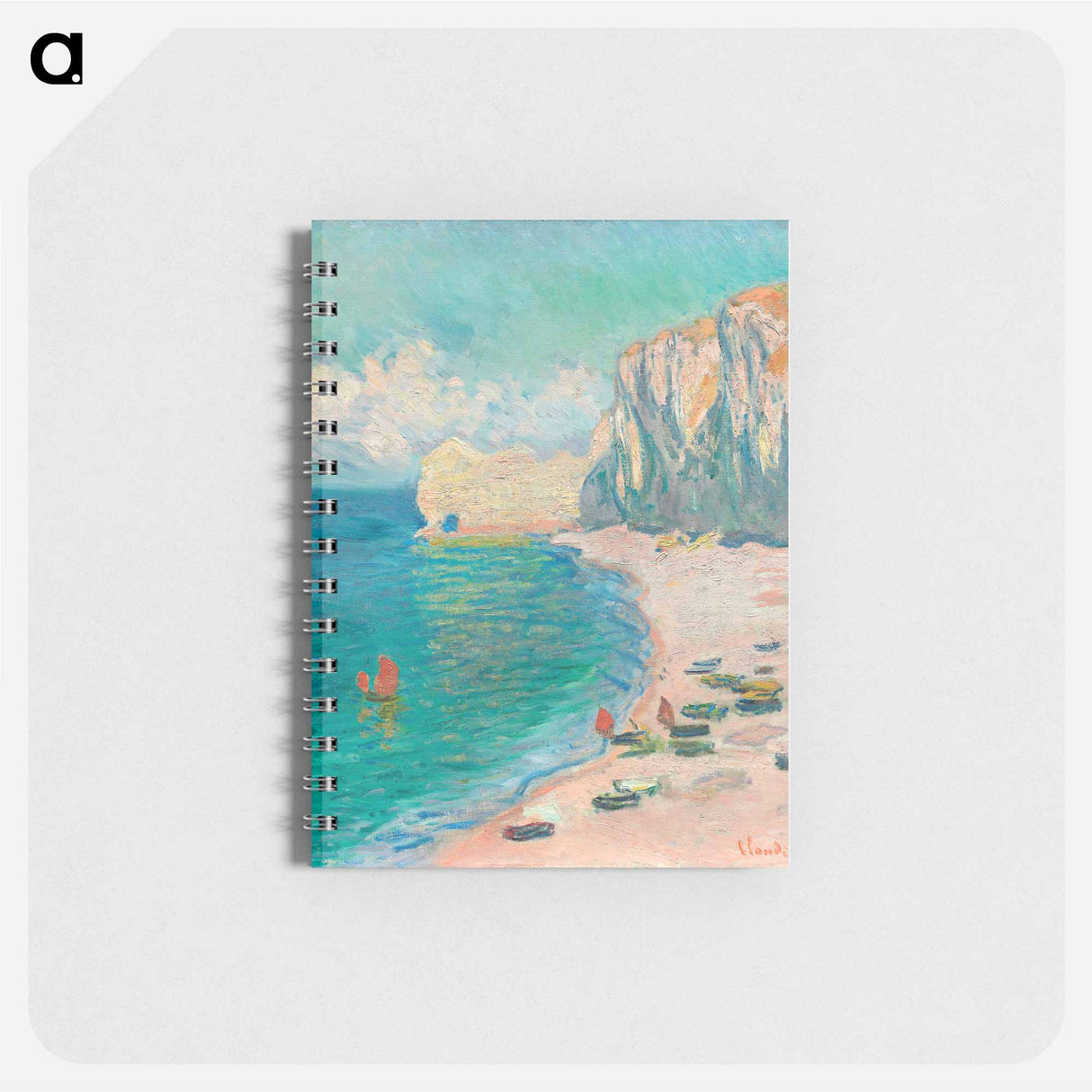 The Beach and the Falaise d'Amont - クロード モネ Memo.