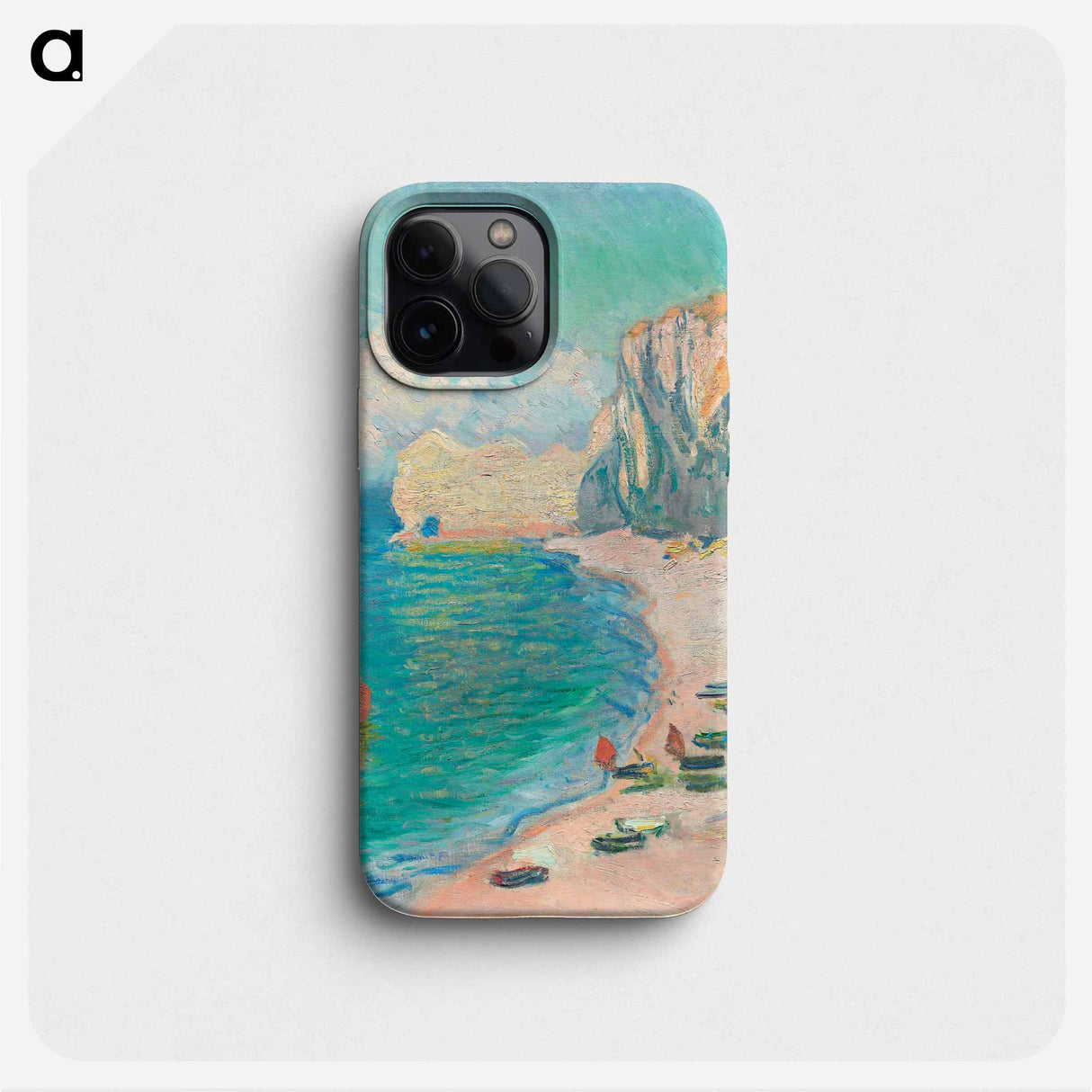 The Beach and the Falaise d'Amont - Claude Monet Phone Case.