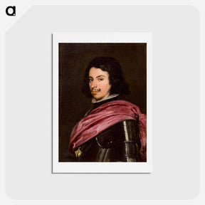 アートポストカード-Portrait of Francesco I d'Este - ディエゴ ベラスケス Postcard.