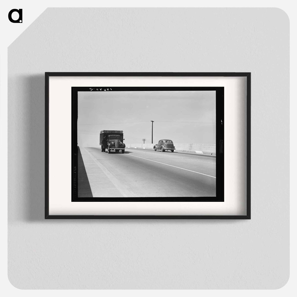 Untitled photo, possibly related to: Between Tulare and Fresno. Overpass on US 99 - Dorothea Lange Poster.