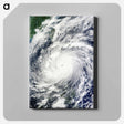 アートパネル-Supertyphoon Megi as Seen by Terra Satellite
 - 上空からの地球 Canvas.