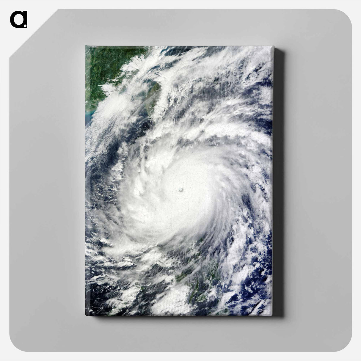 アートパネル-Supertyphoon Megi as Seen by Terra Satellite
 - 上空からの地球 Canvas.
