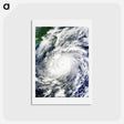 アートポストカード-Supertyphoon Megi as Seen by Terra Satellite
 - 上空からの地球 Postcard.