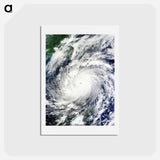 アートポストカード-Supertyphoon Megi as Seen by Terra Satellite
 - 上空からの地球 Postcard.