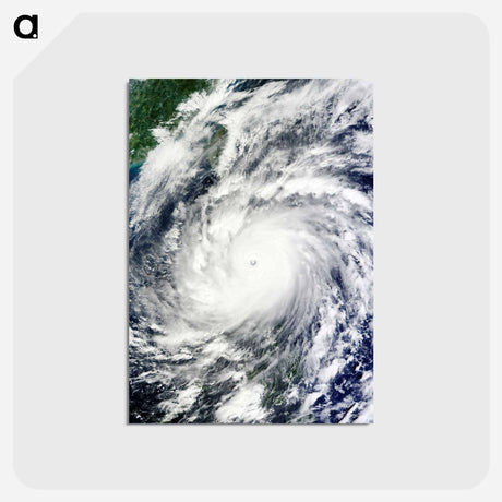 アートポストカード-Supertyphoon Megi as Seen by Terra Satellite
 - 上空からの地球 Postcard.