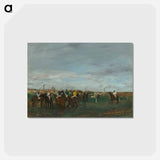 アートポストカード-The Races - エドガー ドガ Postcard.