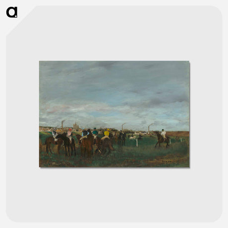 アートポストカード-The Races - エドガー ドガ Postcard.