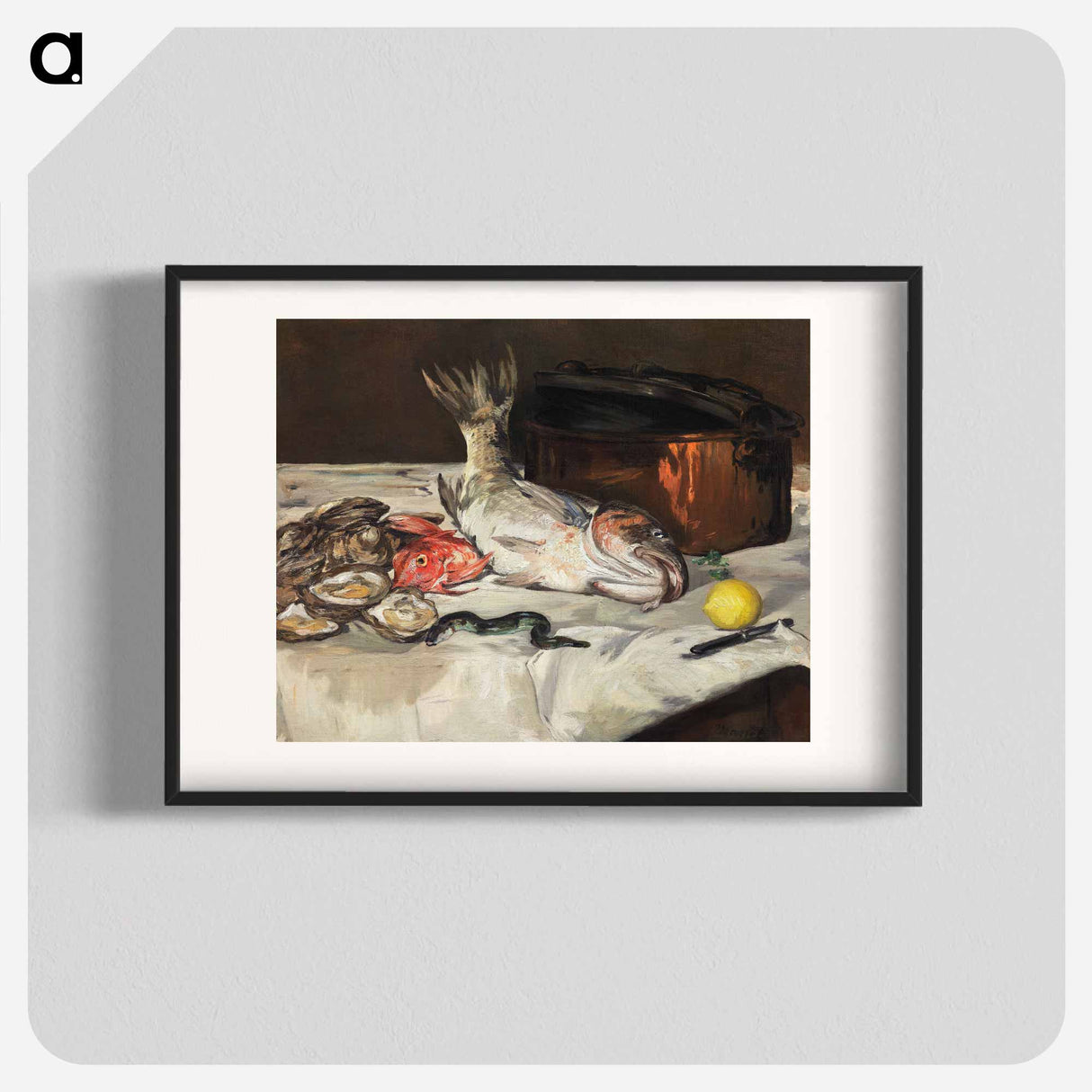 Fish (Still Life) - Édouard Manet Poster.