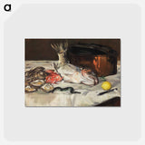 アートポストカード-Fish (Still Life) - エドゥアール マネ Postcard.