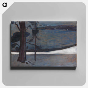 アートパネル-Winter at Nordstrand - エドヴァルド ムンク Canvas.