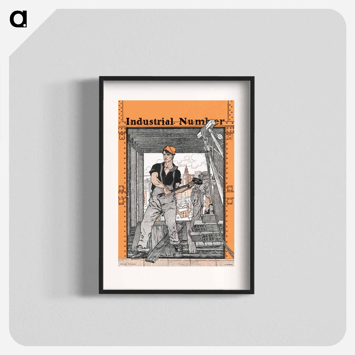 Industrial Number - Edward Penfield Poster.