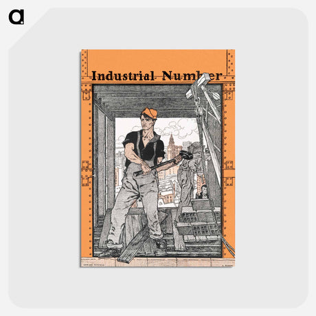 アートポストカード-Industrial Number - エドワード ペンフィールド Postcard.