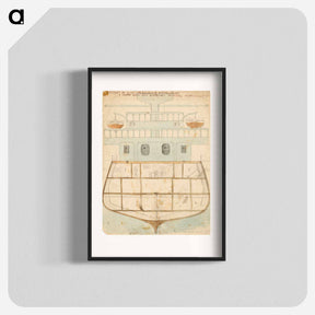 アートポスター-Design for a toy warship - エゴン シーレ Poster.