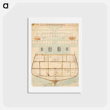 アートポストカード-Design for a toy warship - エゴン シーレ Postcard.