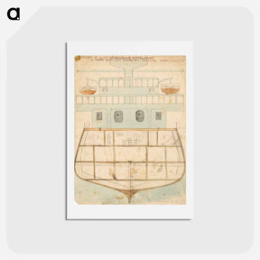 アートポストカード-Design for a toy warship - エゴン シーレ Postcard.