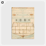 アートポストカード-Design for a toy warship - エゴン シーレ Postcard.