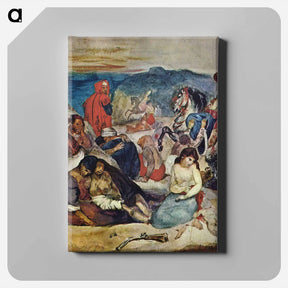 アートパネル-Massacre of Chios (Study) - ウジェーヌ ドラクロワ Canvas.
