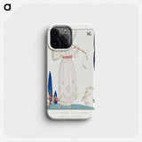 The cypress and the rose: Summer dress by Doeuillet from Gazette du Bon Ton No. 7 Pl. 70 fashion illustration in high resolution by . Original from The Rijksmuseum. Digitally enhanced by rawpix - ジョージ バービエ Phone Case.