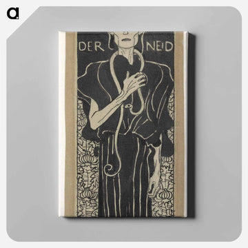 Male Academy Nude, back view - グスタフ クリムト Canvas.