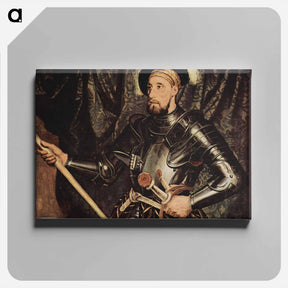 アートパネル-Portrait of Sir Nicholas Carew - ハンス ホルバイン Canvas.
