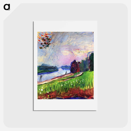 アートポストカード-Copse of the Banks of the Garonne - アンリ マティス Postcard.