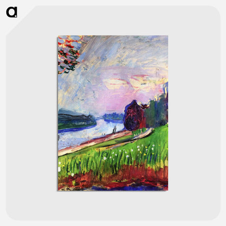 アートポストカード-Copse of the Banks of the Garonne - アンリ マティス Postcard.