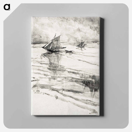 アートパネル-Sailboats - アンリ ド トゥールーズ ロートレック Canvas.