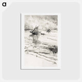 アートポストカード-Sailboats - アンリ ド トゥールーズ ロートレック Postcard.