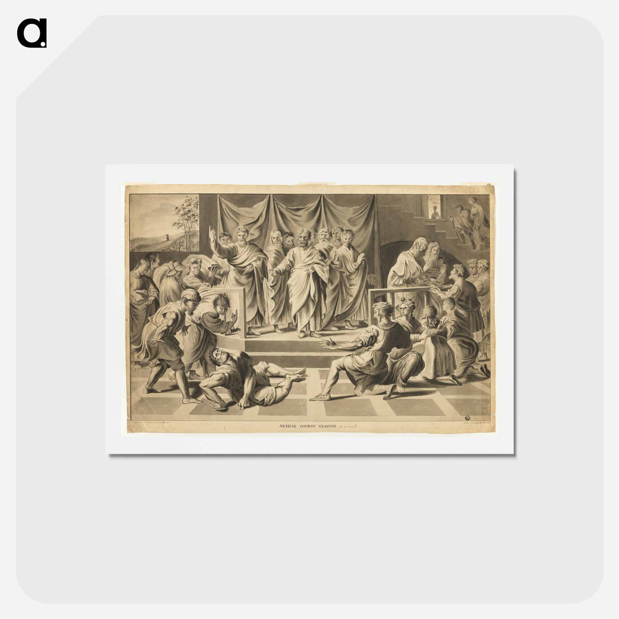 アートポストカード-Death of Ananias
 - ジョン コンスタブル Postcard.