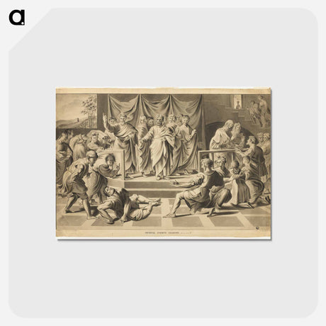 アートポストカード-Death of Ananias
 - ジョン コンスタブル Postcard.