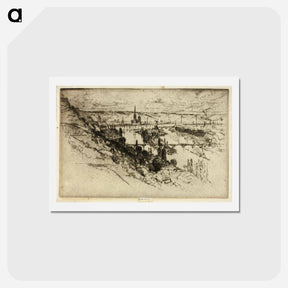 アートポストカード-Rouen, from Bon Secours
 - ジョセフ ペネル Postcard.
