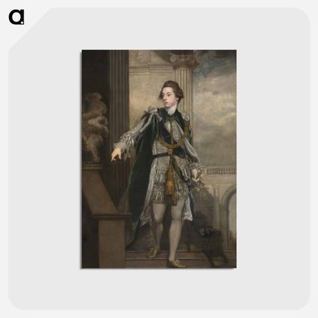 アートポストカード-Frederick Howard, 5th Earl of Carlisle - ジョシュア レノルズ Postcard.