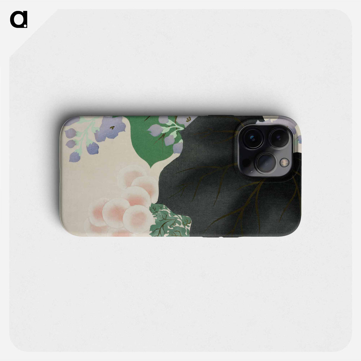 Flowers and leaves from Momoyogusa – Flowers of a Hundred Generations by Kamisaka Sekka - Kamisaka Sekka Phone Case.