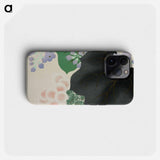 Flowers and leaves from Momoyogusa–Flowers of a Hundred Generations by Kamisaka Sekka - 神坂 雪華 Phone Case.