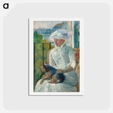 アートポストカード-Young Girl at a Window - メアリー カサット Postcard.