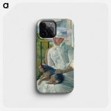 Young Girl at a Window - メアリー カサット Phone Case.