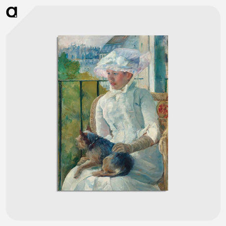 アートポストカード-Young Girl at a Window - メアリー カサット Postcard.