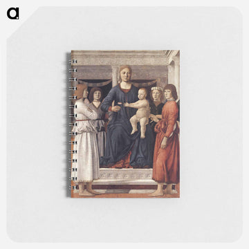 Madonna and Child Attended by Angels - ピエロ デラ フランチェスカ Memo.