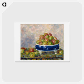 アートポストカード-Apples in a Dish - ピエール オーギュスト ルノワール Postcard.