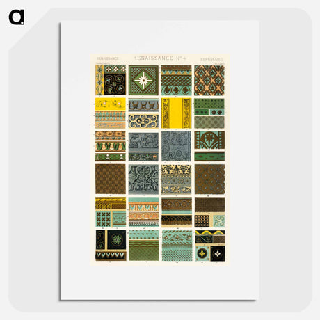 アートポスター-Nineteenth-Century Ornament Pattern
 - 装飾の文法 Poster.