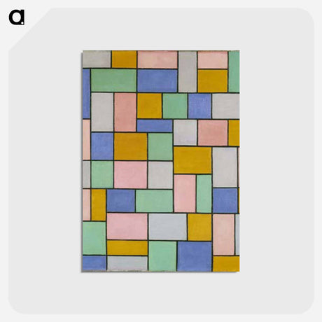 アートポストカード-Composition in dissonances - テオ ファン ドゥースブルフ Postcard.