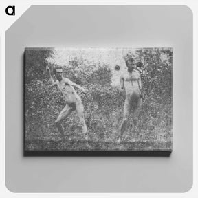 アートパネル-J. Laurie Wallace and unidentified model - トーマス エイキンズ Canvas.