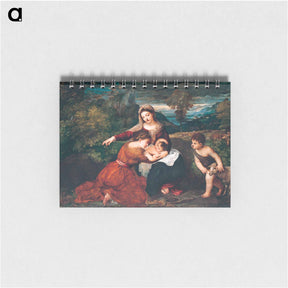 アートメモ帳-Virgin and Child with Saint and Saint John - ティツィアーノ ヴェチェッリオ Memo.
