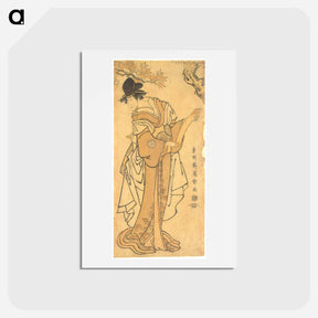 アートポストカード-Iwai Hanshirō IV as Kōtō no Naishi - 東洲斎 写楽 Postcard.