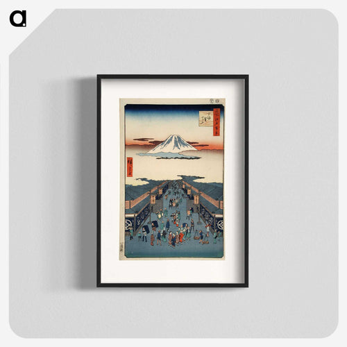 名所江戸百景 するがてふ（駿河町） - 歌川 広重 Poster.